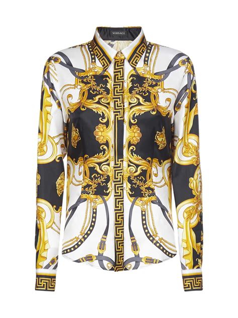 versace look blouse|versace tees for women.